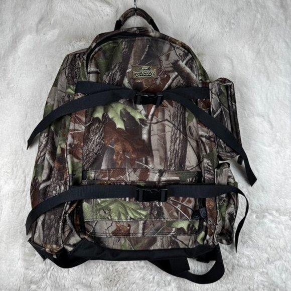 Vintage Y2K Whitewater Outdoors Camo Hunting Hiking Backpack Hip Support Packing - Picture 1 of 7